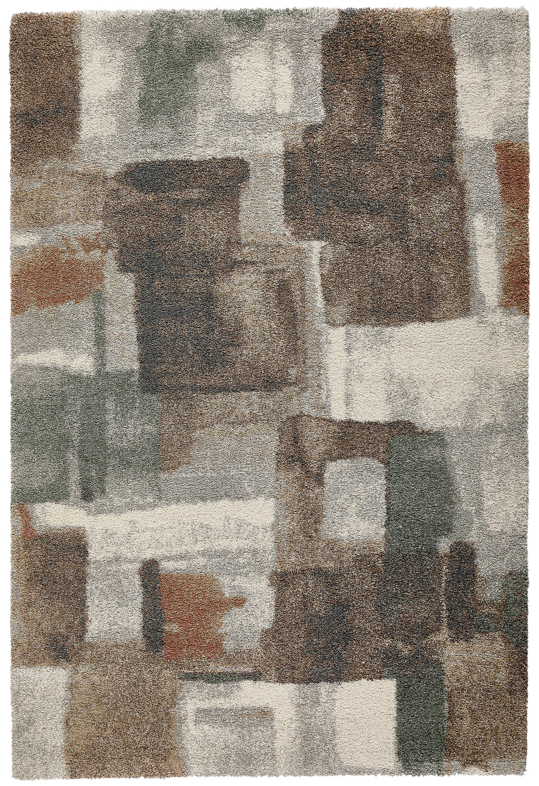 WEBTEPPICH 160/230 cm Mehari Braun, Creme, Sandfarben rechteckig  - Sandfarben/Creme, Basics, Kunststoff/Textil (160/230cm) - Novel