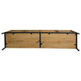 LOWBOARD WABI  in 180/60,5/40 cm  - Eichefarben/Schwarz, Design, Holz/Holzwerkstoff (180/60,5/40cm) - Xora