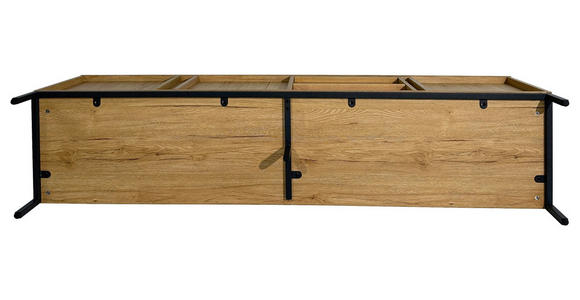 LOWBOARD WABI  in 180/60,5/40 cm  - Eichefarben/Schwarz, Design, Holz/Holzwerkstoff (180/60,5/40cm) - Xora