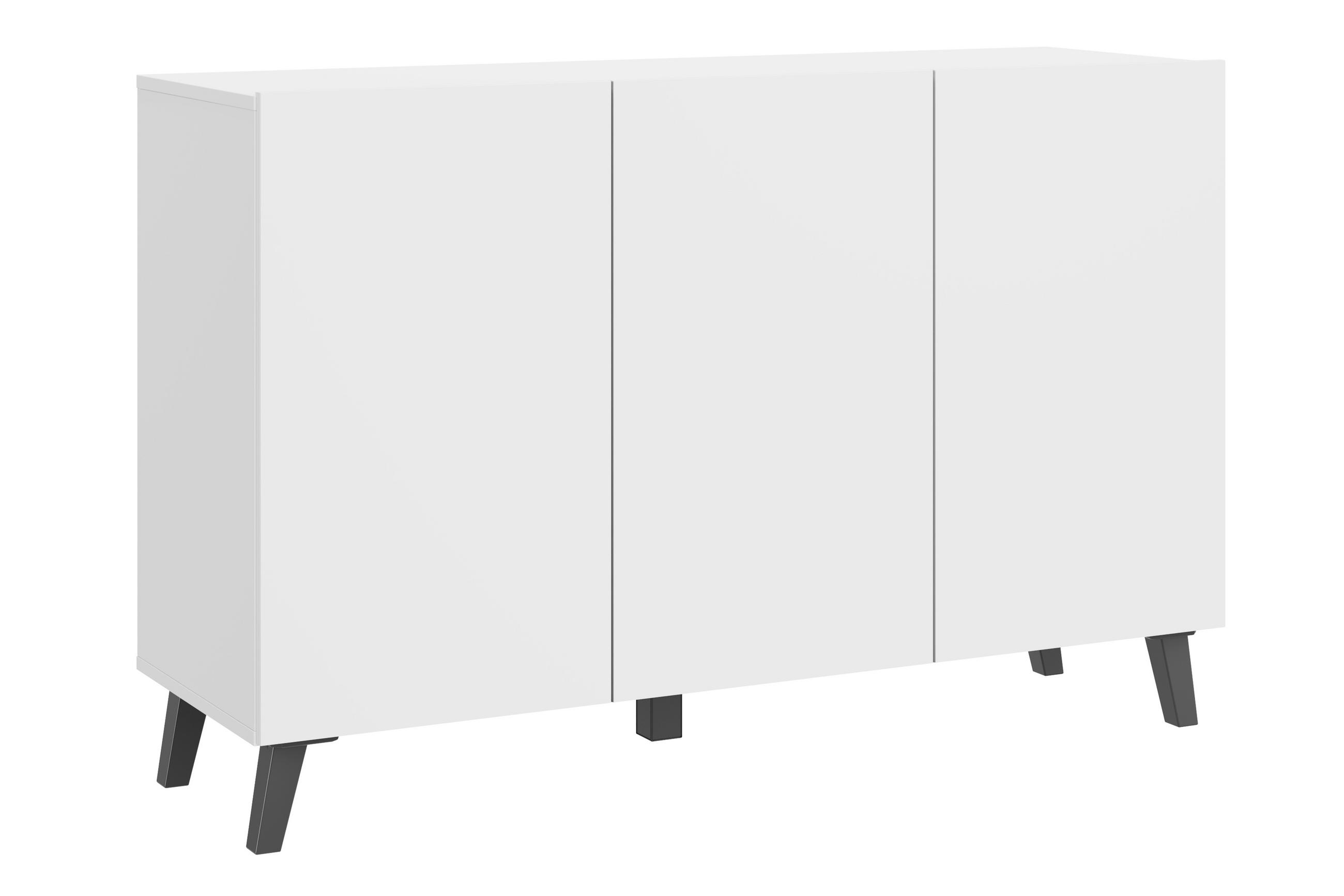P & B Sideboard Weiß 120x76x39 cm