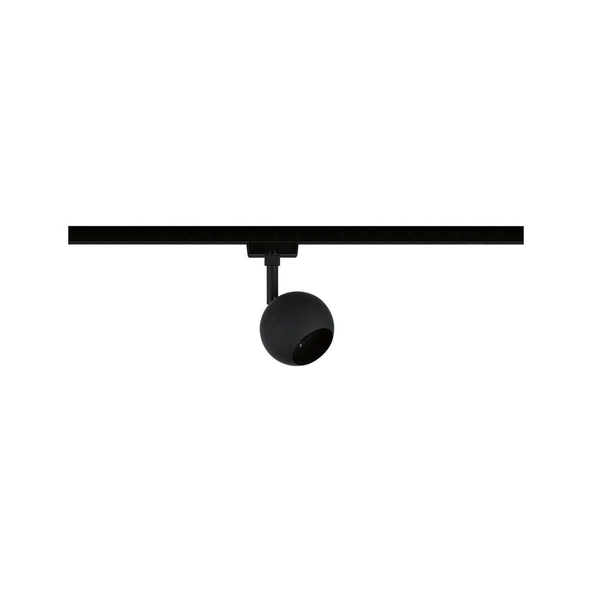 SCHIENENSYSTEM-STRAHLER Tup 8,0/15,9 cm   - Schwarz, Design, Metall (8,0/15,9cm) - Paulmann
