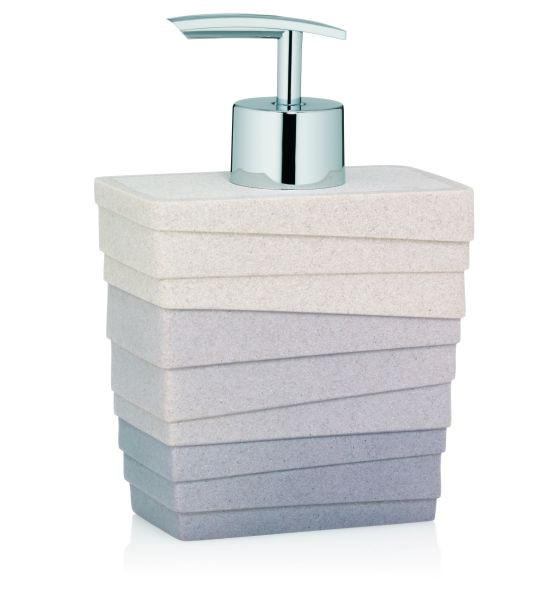 DOZATOR TEKUĆEG SAPUNA smeđa, bež metal, plastika VALURA - bež/smeđa, Design, metal/plastika (10,0/6,0/15,0cm) - Kela