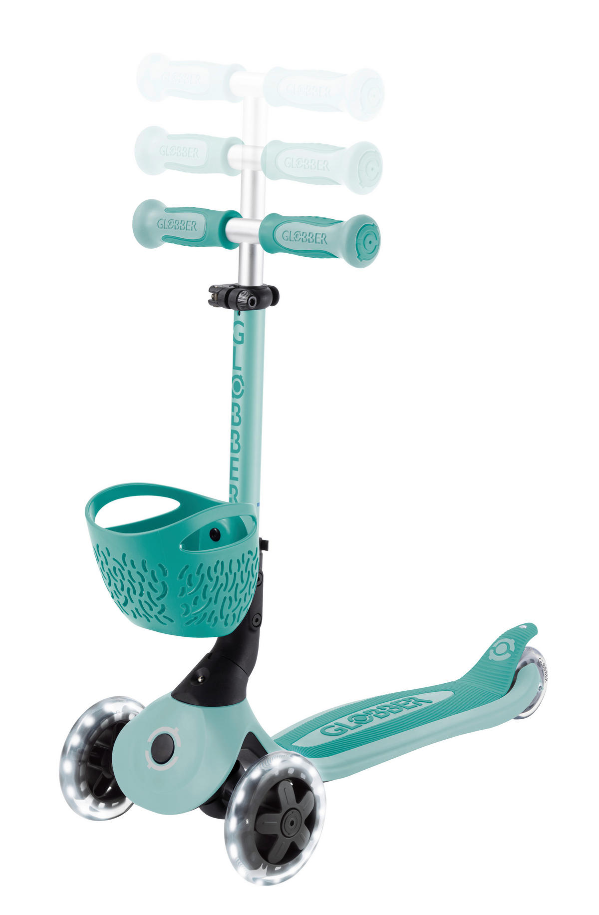 LAUFRAD GO-UP BABY 360 LIGHT 3IN1  - Dunkelgrün/Mintgrün, LIFESTYLE, Kunststoff (75/29,5/102,5cm) - GLOBBER