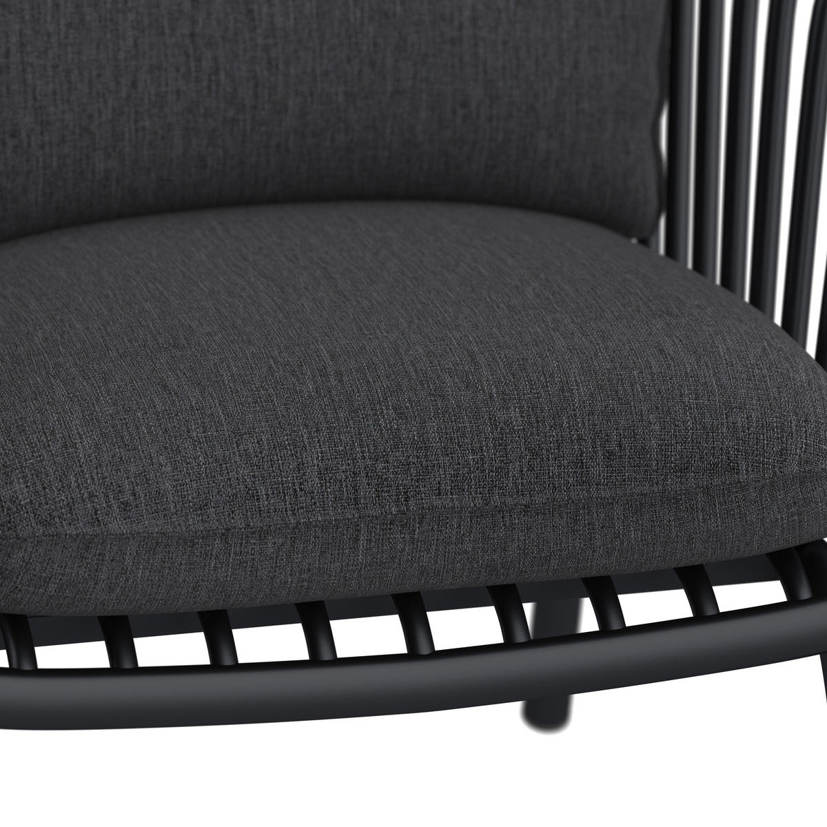 GARTENSET Webstoff Eisen  - Grau, MODERN, Kunststoff/Textil - Ambia Garden