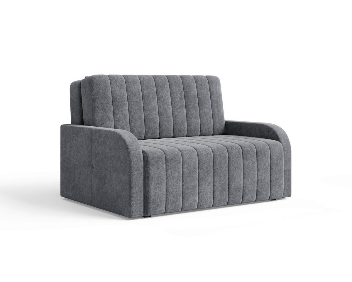 SCHLAFSOFA ALASKA 120 Anthrazit  inkl. Schlaffunktion, Stauraum  - Anthrazit/Schwarz, Design, Kunststoff/Textil (141/90/104cm) - MID.YOU