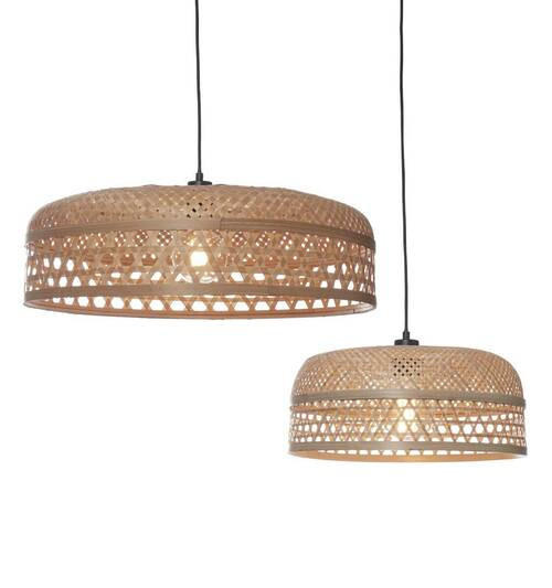 HÄNGELEUCHTE 60/18 cm  - Naturfarben, Trend, Naturmaterialien (60/18cm) - Good & Mojo