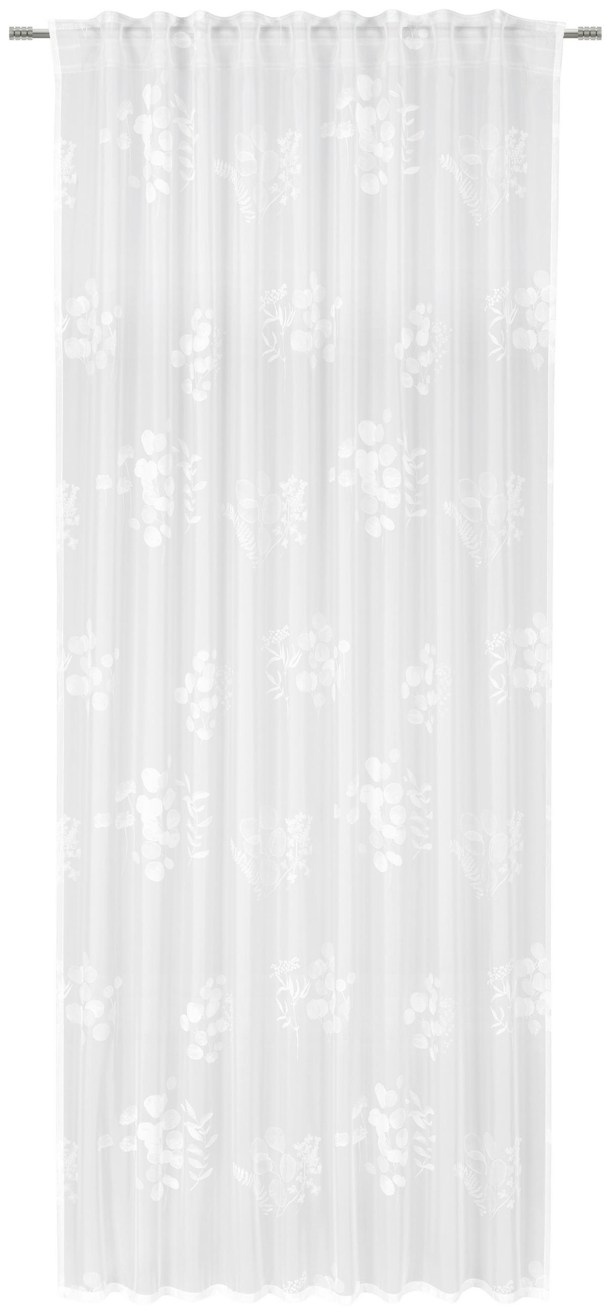 HOTOVÝ ZÁVĚS, poloprůhledné, 140/245 cm - bílá, Basics, textil (140/245cm) - Esposa