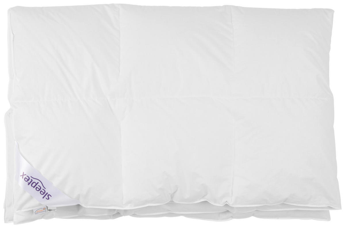 CELOROČNÍ PŘIKRÝVKA, 140/200 cm, peří, prachové peří - bílá, Basics, textil (140/200cm) - Sleeptex