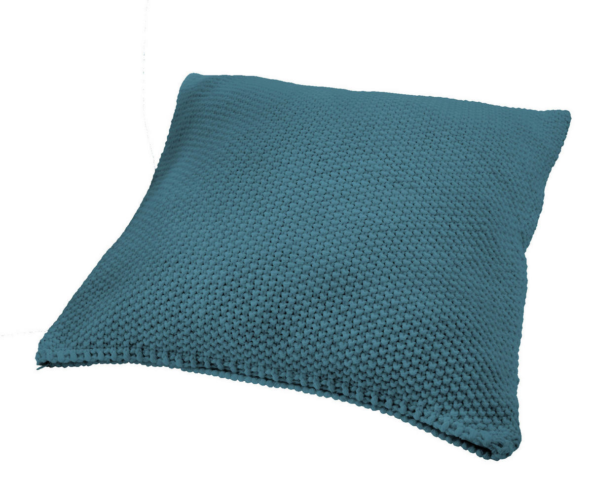 KISSENHÜLLE 50/50 cm  - Petrol, Basics, Textil (50/50cm)