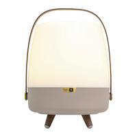 LED-TISCHLEUCHTE Lite-up Play Mini - Sound By JBL 21/29 cm   - Schlammfarben, MODERN, Kunststoff (21/29cm)