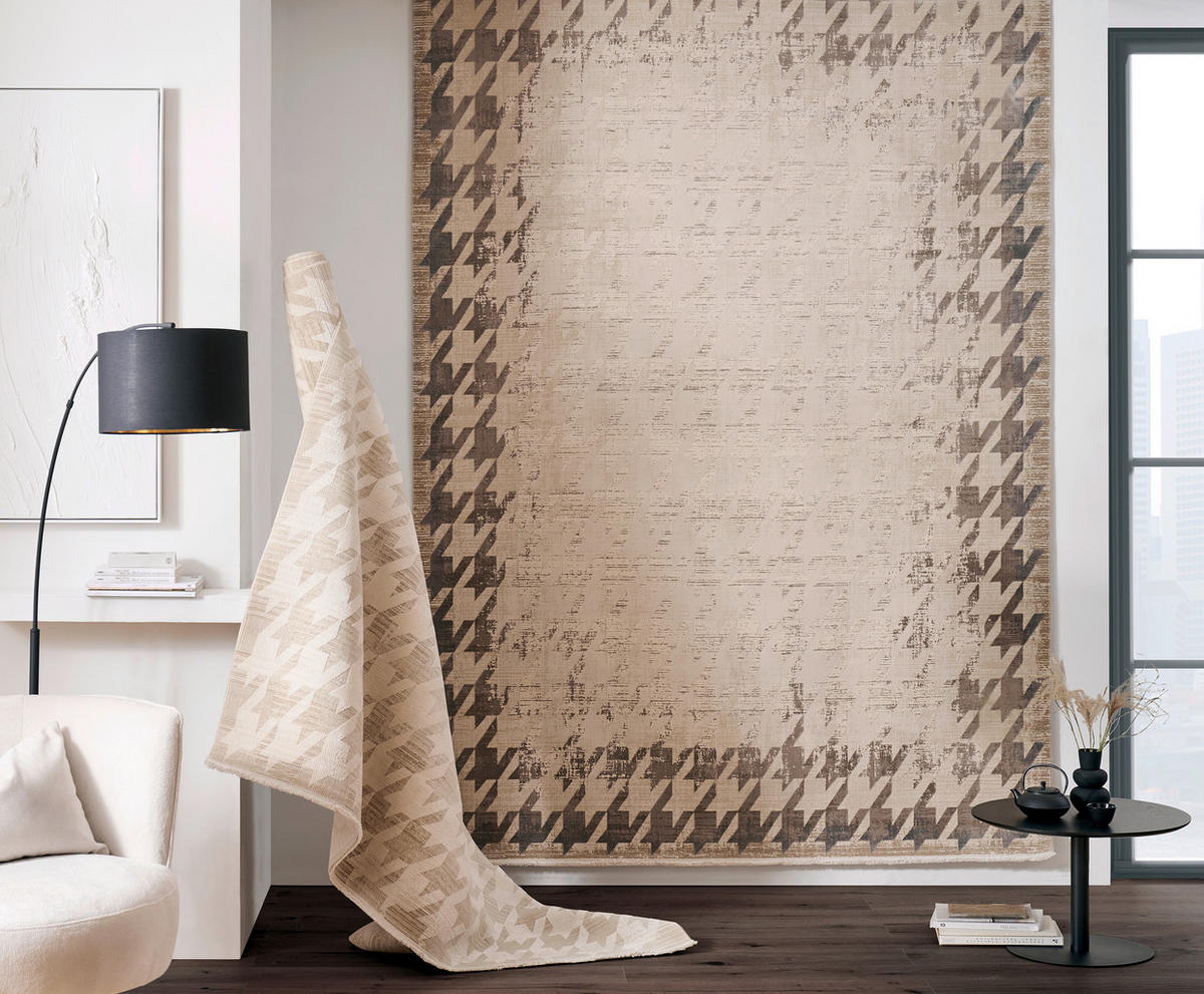 TKANÝ KOBEREC, 240/340 cm, béžová - béžová, Design, textil (240/340cm) - Dieter Knoll