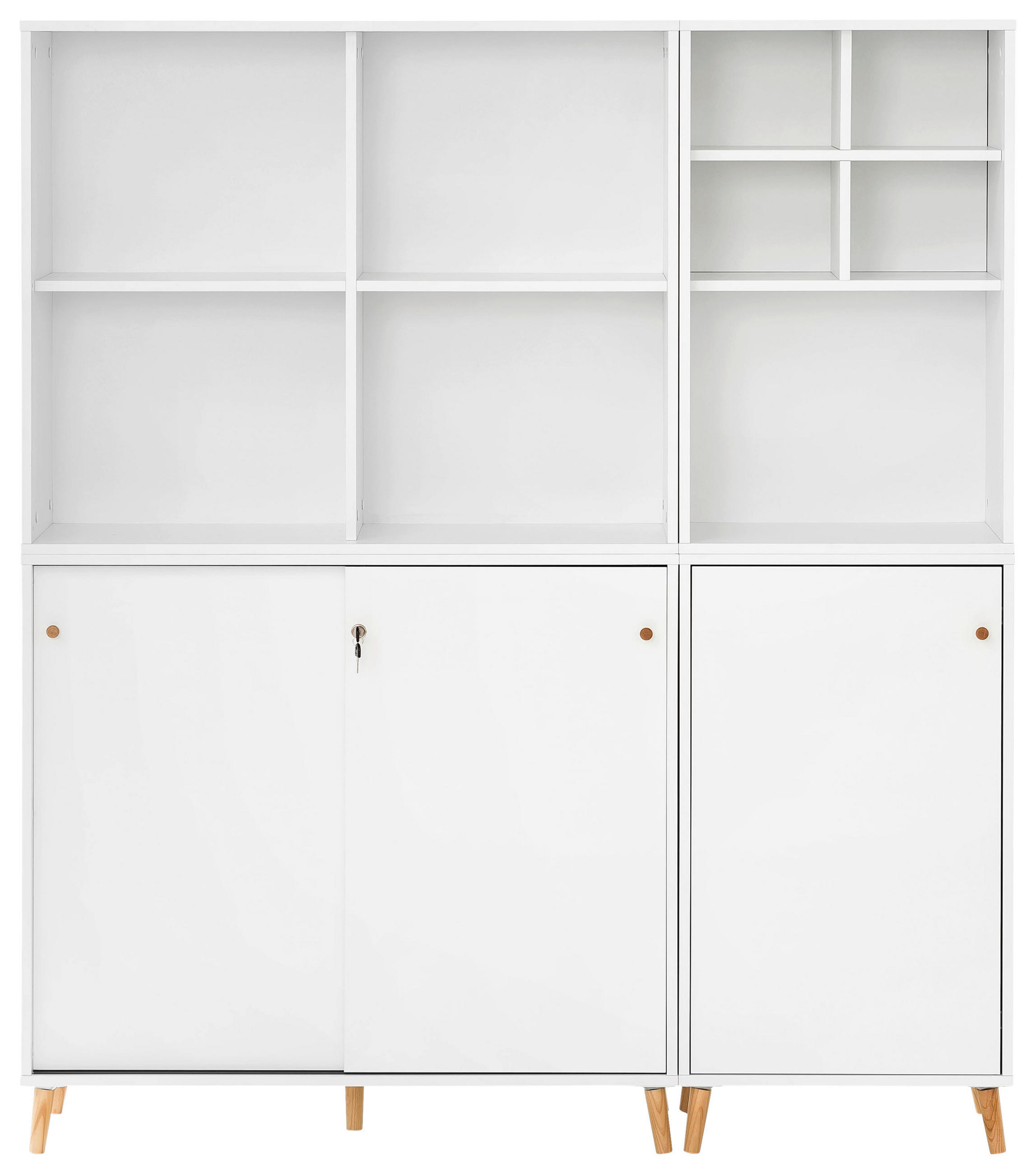AKTENSCHRANK Weiß  - Weiß, MODERN, Holzwerkstoff (101,05/174,2/41cm) - MID.YOU