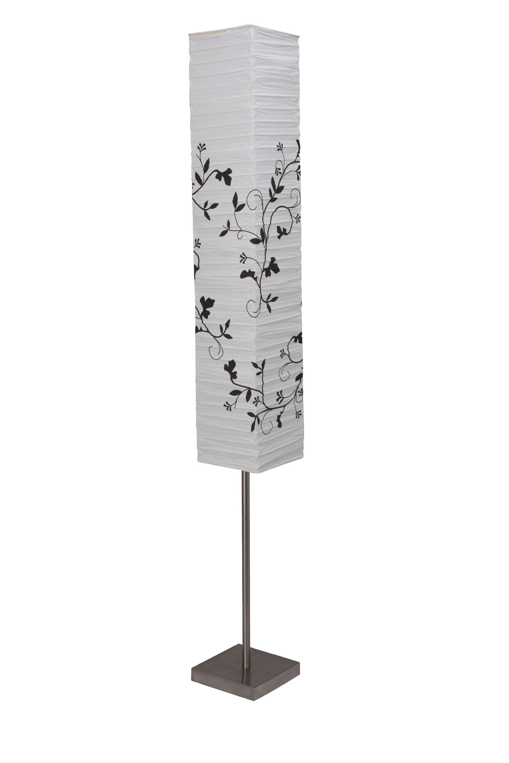 STEHLEUCHTE 18/145 cm    - Titanfarben/Weiß, Basics, Papier/Metall (18/145cm) - Brilliant