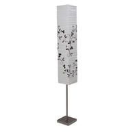 STEHLEUCHTE 18/145 cm    - Titanfarben/Weiß, Basics, Papier/Metall (18/145cm) - Brilliant