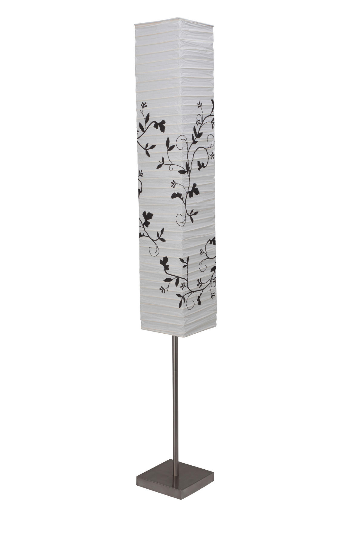 STEHLEUCHTE 18/145 cm    - Titanfarben/Weiß, Basics, Papier/Metall (18/145cm) - Brilliant