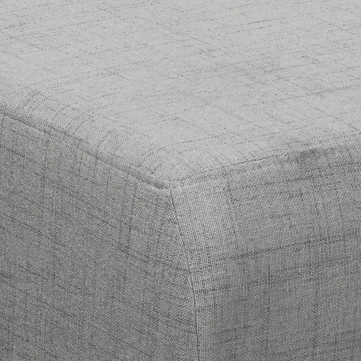 ECKSOFA Bella Grau Textilgeflecht  - Wengefarben/Grau, Design, Holz/Textil (257/174cm) - Livetastic