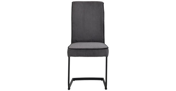 SCHWINGSTUHL   Webstoff  - Anthrazit/Schwarz, Design, Textil/Metall (46/97/60,5cm) - Carryhome