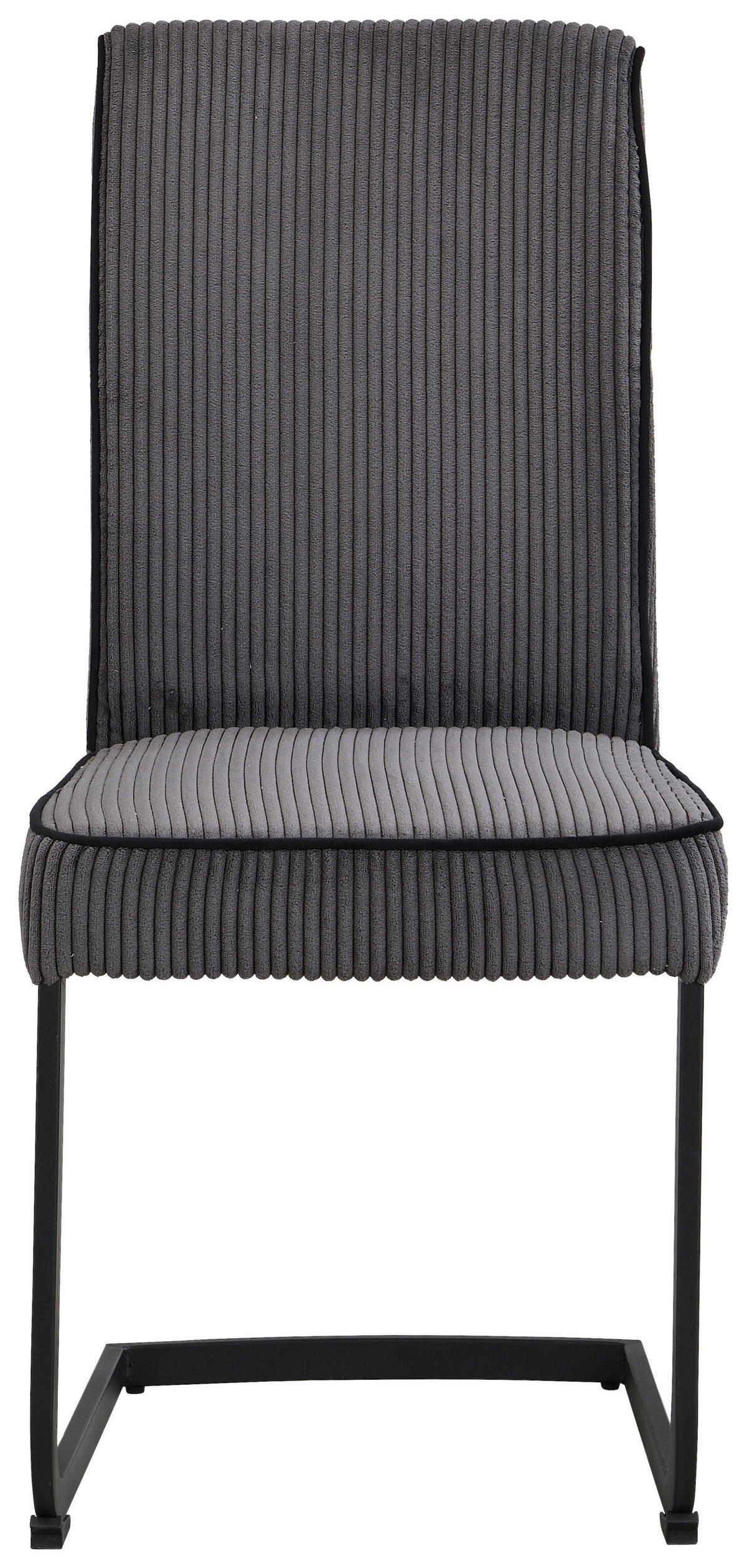 SCHWINGSTUHL  in Eisen Webstoff  - Anthrazit/Schwarz, Design, Textil/Metall (46/97/60,5cm) - Carryhome