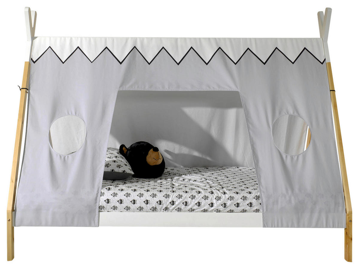 HAUSBETT Rollrost 90/200 cm  - Weiß/Kieferfarben, MODERN, Holz (90/200cm) - MID.YOU