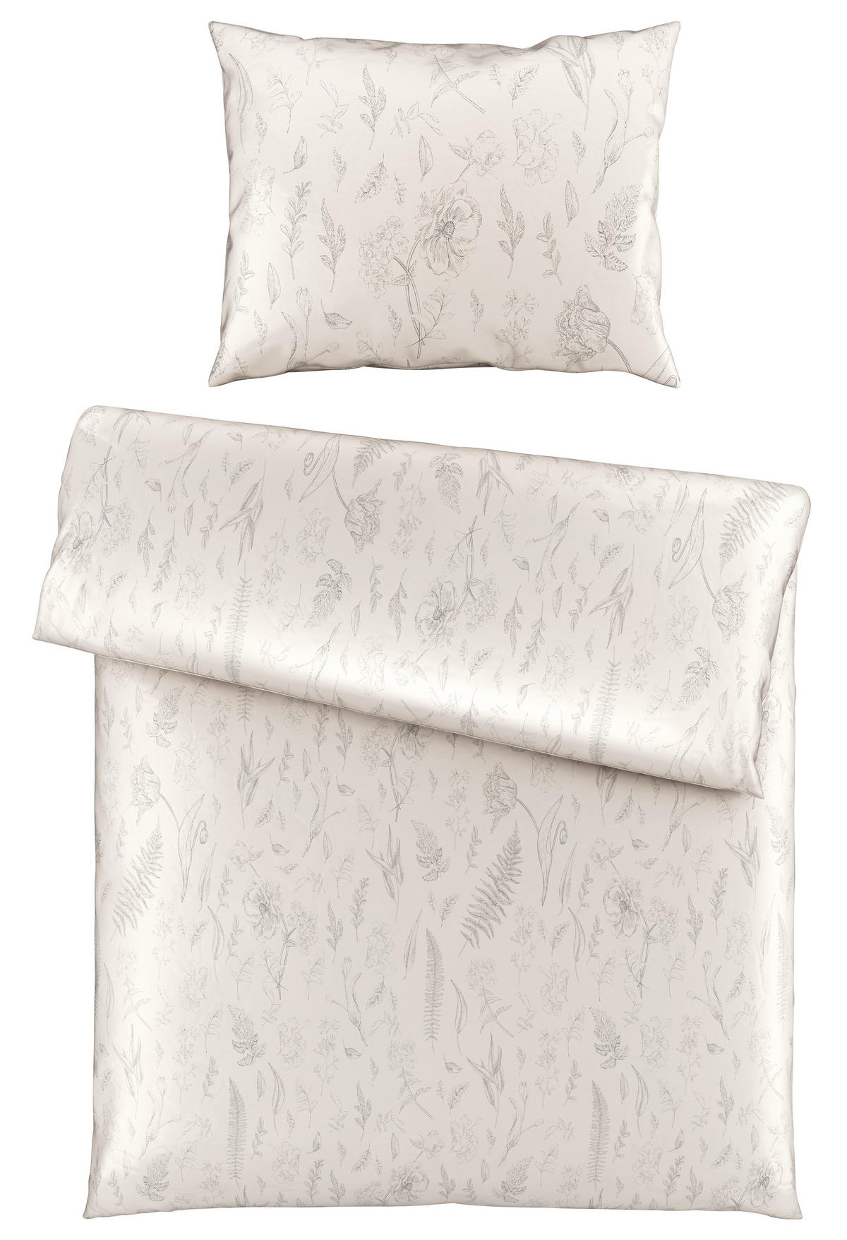 POSTELJNINA DAPHNE 140/200 cm saten bela  - bela, Konvencionalno, tekstil (140/200cm) - Esposa
