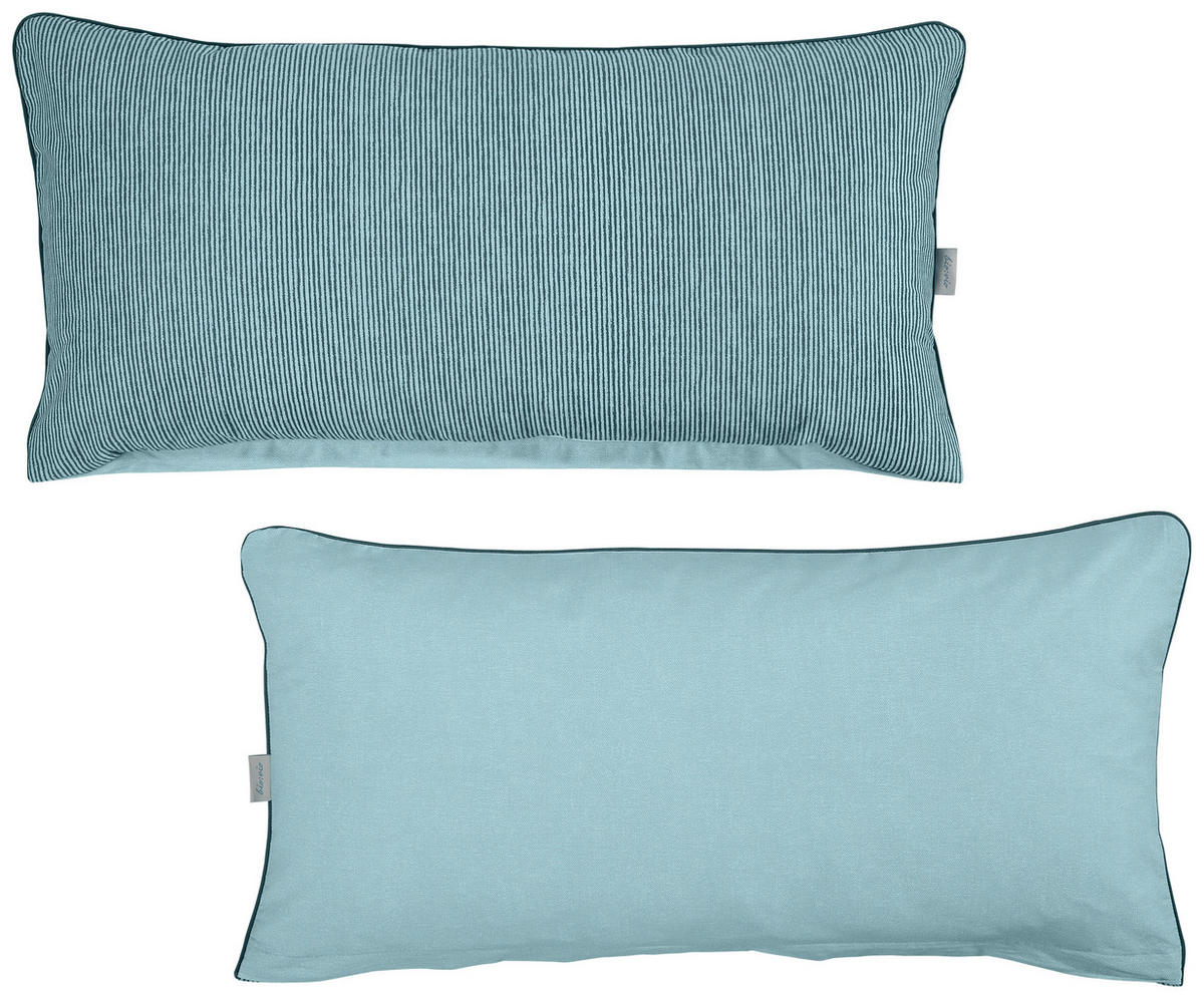 KISSENHÜLLEN-SET 40/80 cm  - Petrol, Textil (40/80cm) - Bio:Vio