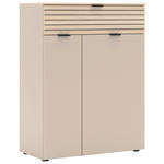 SCHUHSCHRANK 78/102/38 cm  - Kaschmir/Eichefarben, Design, Holzwerkstoff/Kunststoff (78/102/38cm) - Xora