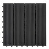 TERRASSENFLIESE Anthrazit  - Anthrazit, MODERN, Holzwerkstoff (30/30cm) - Floordirekt