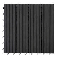 TERRASSENFLIESE 30/30 cm WPC Royal  - Anthrazit, MODERN, Holzwerkstoff (30/30cm) - Floordirekt