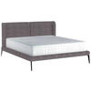 KÁRPITOZOTT ÁGY 180/200 cm  szürkésbarna  - fekete/szürkésbarna, Modern, textil/fém (180/200cm) - Livetastic