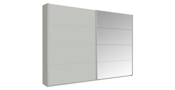 SCHWEBETÜRENSCHRANK 271/210/62 cm 2-türig Grau  - Grau, KONVENTIONELL, Glas/Holzwerkstoff (271/210/62cm) - Carryhome