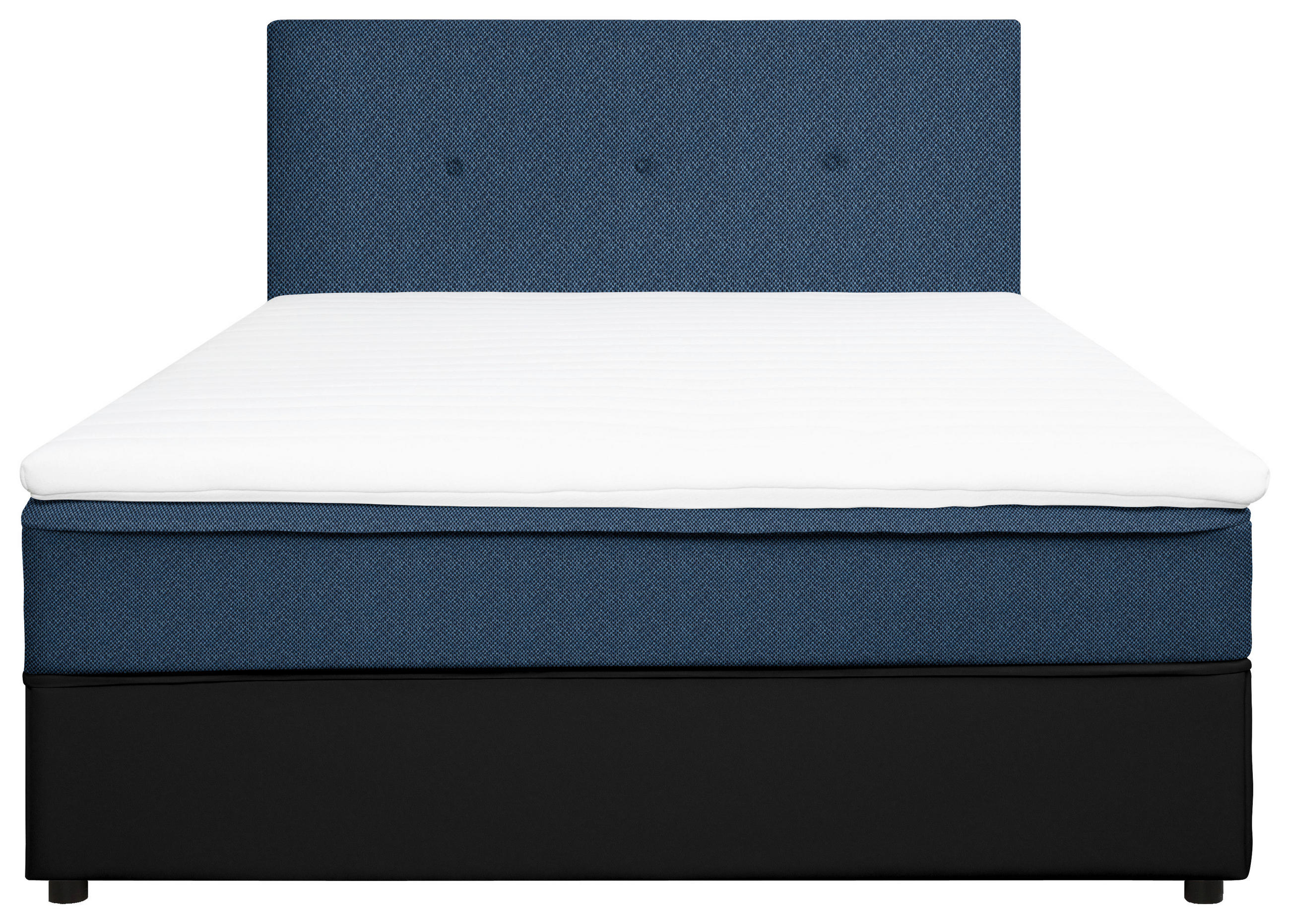BOXBETT 180/200 cm  in Blau, Schwarz  - Blau/Schwarz, KONVENTIONELL, Holz/Textil (180/200cm) - Boxxx