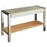 BADHOCKER - Chromfarben/Weiß, Design, Holz/Textil (80/48/31cm) BADHOCKER - Chromfarben/Weiß, Design, Holz/Textil (80/48/31cm)