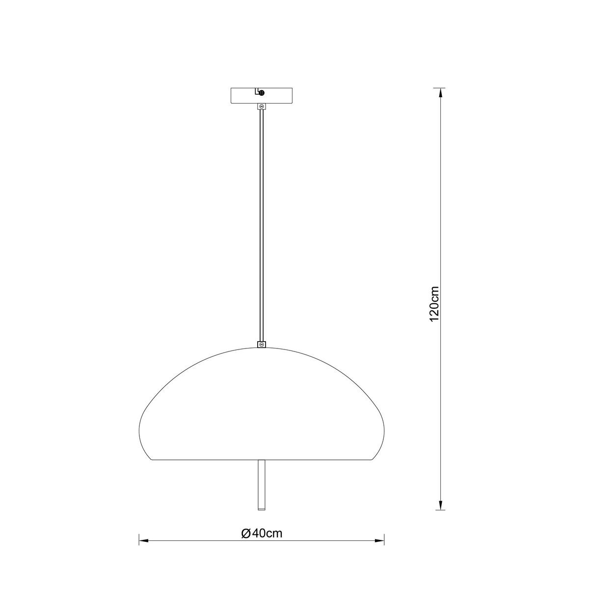 HÄNGELEUCHTE 40/120 cm   - Schwarz, Design, Kunststoff/Metall (40/120cm) - Collet's Monde