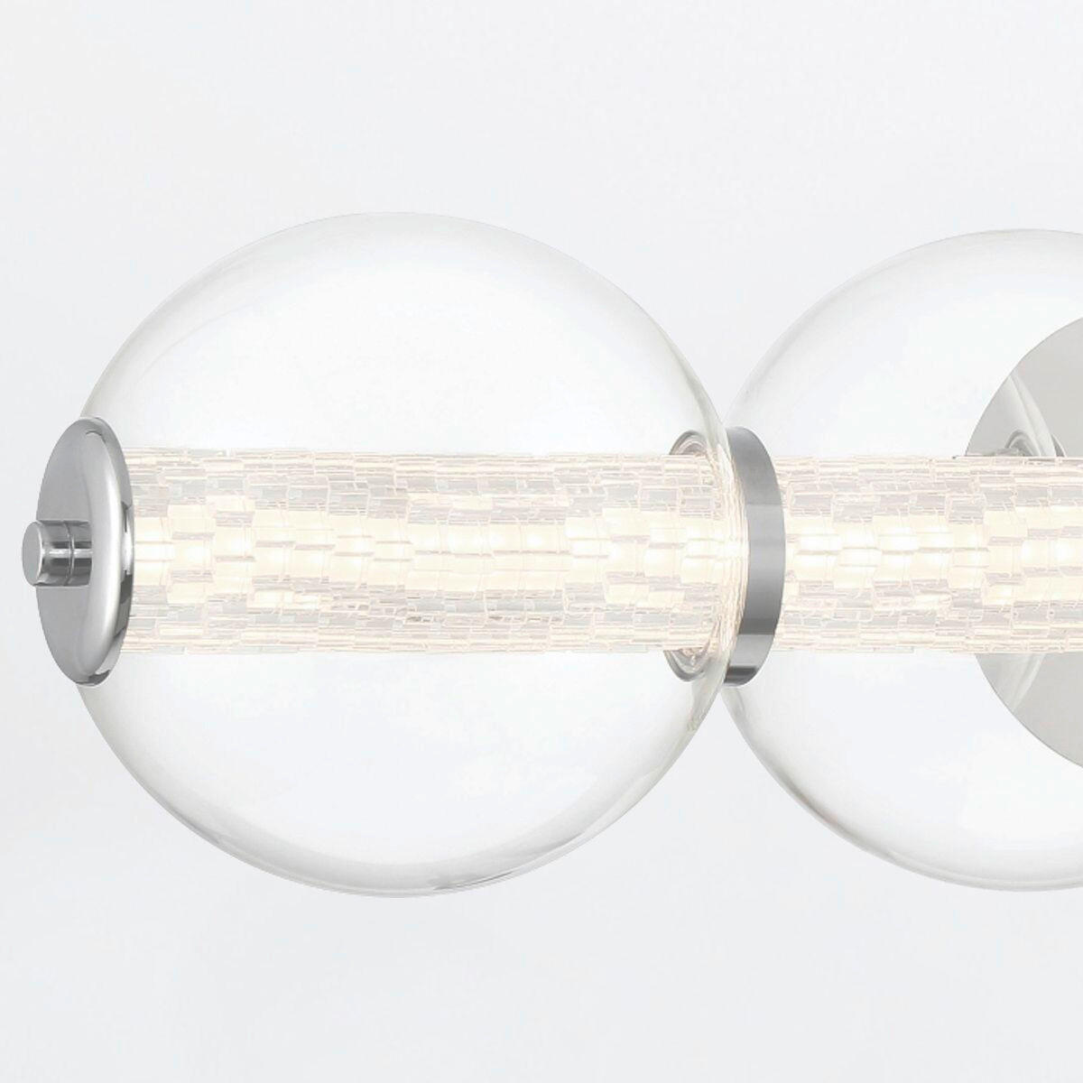 LED-WANDLEUCHTE   - Chromfarben, Basics, Glas/Metall (17/75,6/21,1cm) - Elstead Lighting