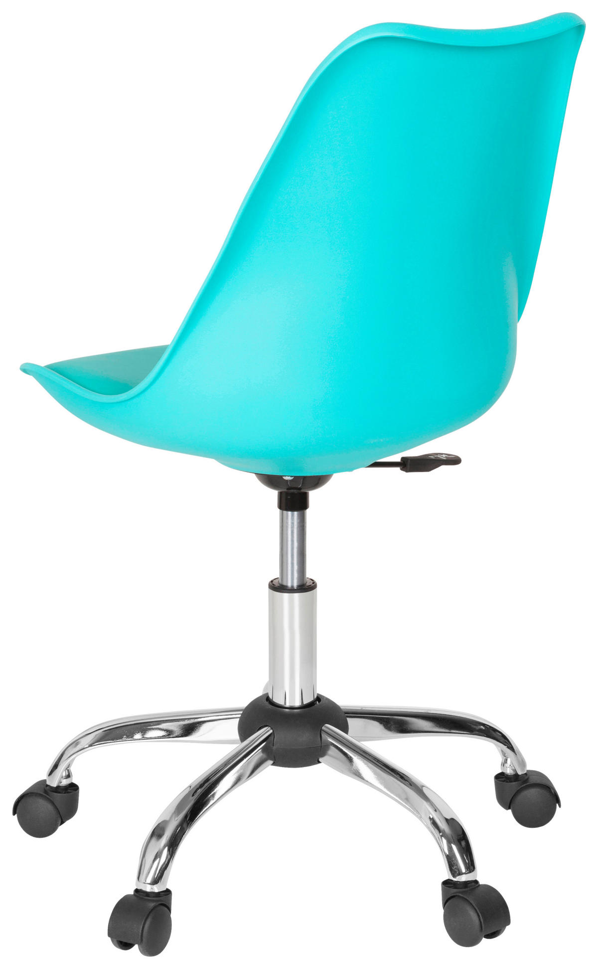 OTOČNÁ ŽIDLE, vzhled kůže, tyrkysová - tyrkysová, Moderní, kov/textil (48/86/54cm) - MID.YOU