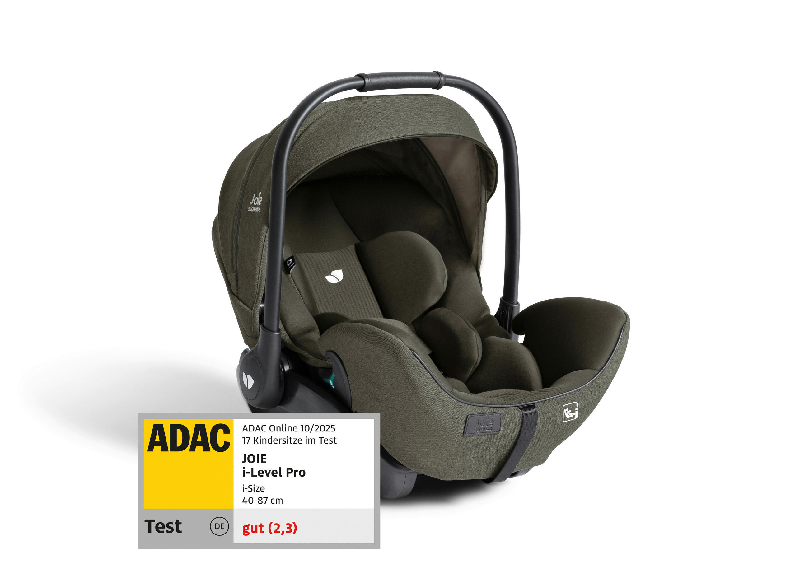 BABYSCHALE i-Level Pro Evergreen   - Olivgrün, Basics, Textil (36/56/68cm) - JOIE SIGNATURE