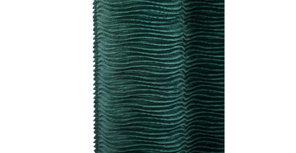 FERTIGVORHANG WAVE blickdicht 135/255 cm   - Dunkelgrün, Design, Textil (135/255cm) - Dieter Knoll