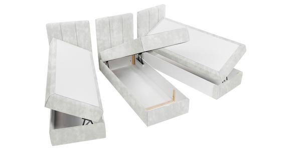FAMILIENBETT - Creme/Schwarz, Design, Holzwerkstoff/Kunststoff (270/200cm) - Esposa
