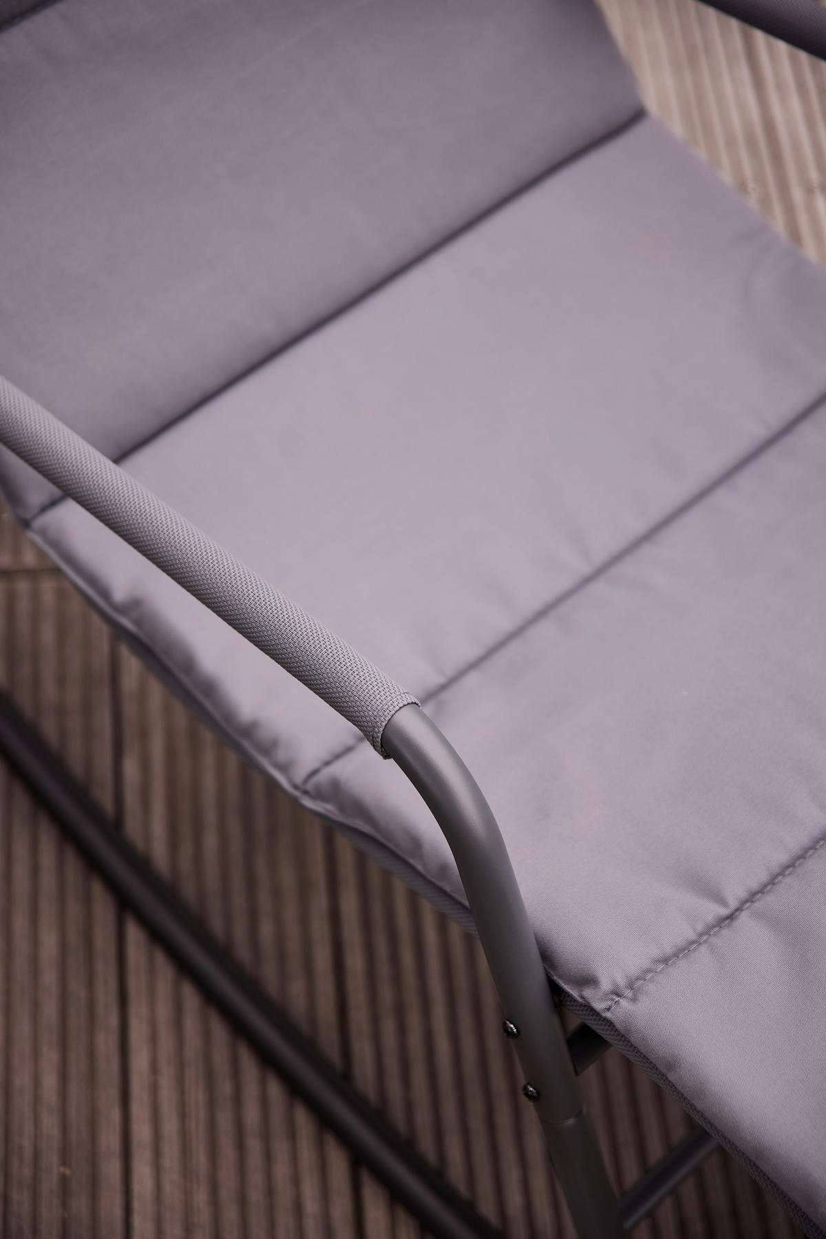 GARTEN-RELAXLIEGE 57/81/143 cm  - Blaugrau, KONVENTIONELL, Kunststoff/Textil (57/81/143cm) - Siena Garden