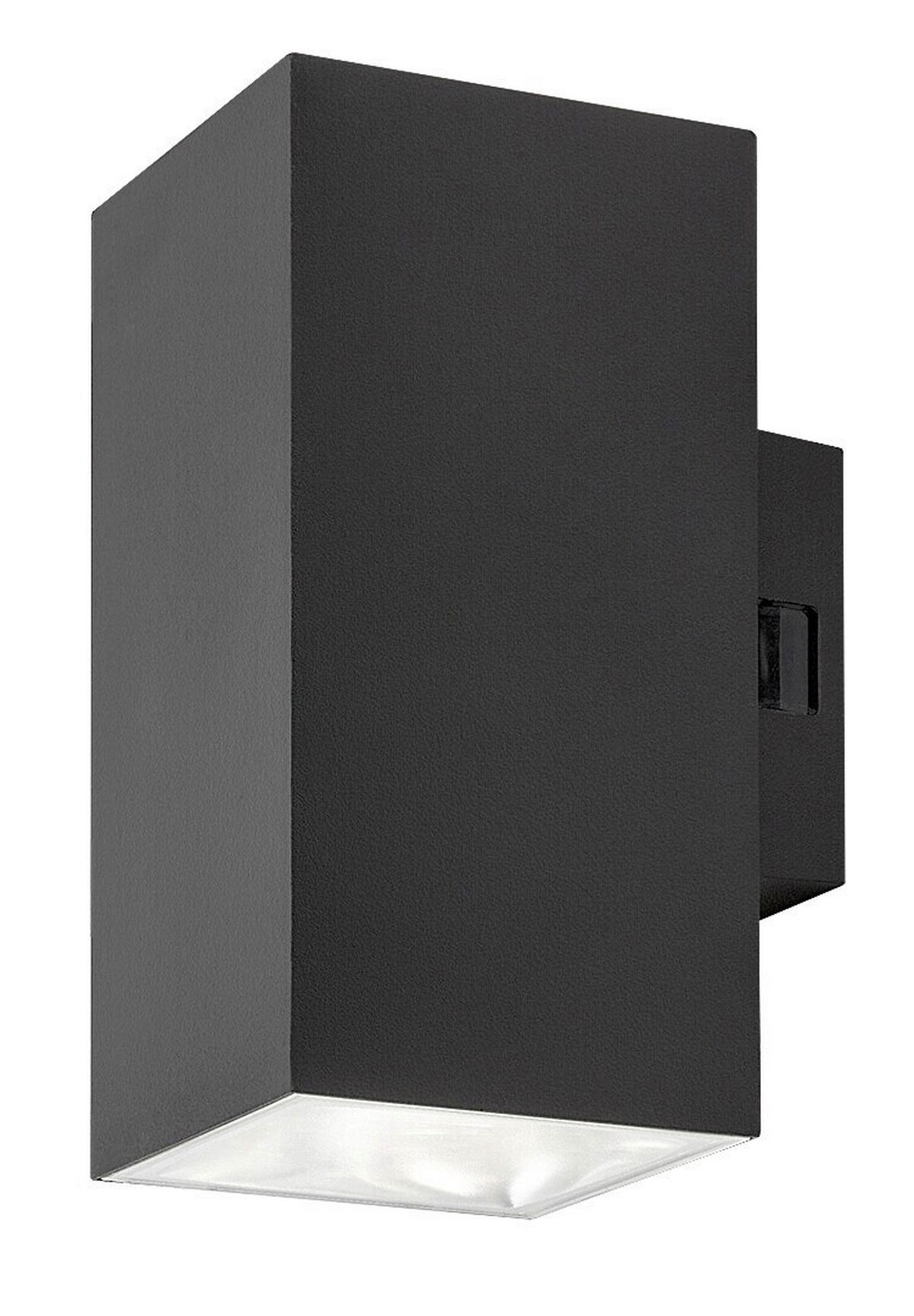 VONKAJŠIE LED SVIETIDLO  - čierna/biela, Basics, plast (7.5/16/10cm)