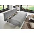 SCHLAFSOFA Webstoff Grau  - Taupe/Edelstahlfarben, KONVENTIONELL, Kunststoff/Textil (190/93/92cm) - Carryhome