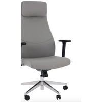 UREDSKI STOLAC    - tamno siva, Moderno, metal/plastika (60/120/55cm)