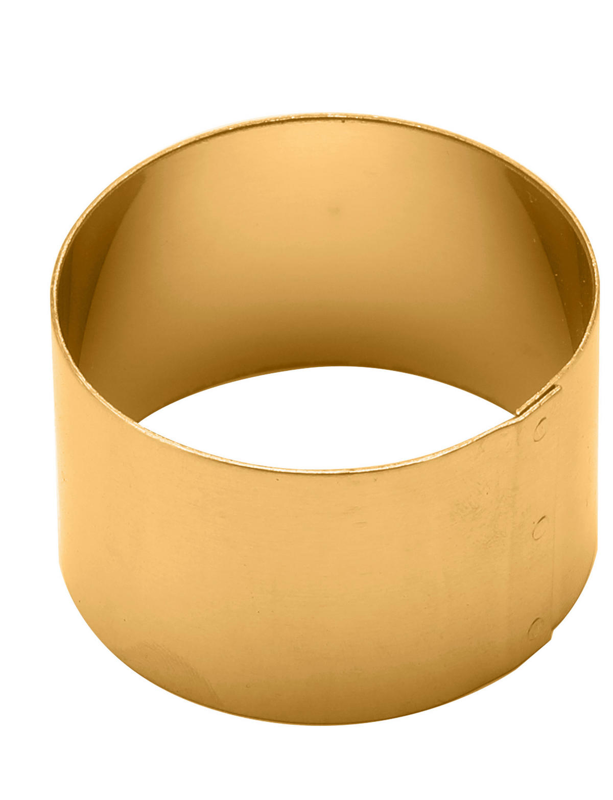 SERVIETTENRINGESET   - Goldfarben, Basics, Metall (4/2,5cm) - Echtwerk