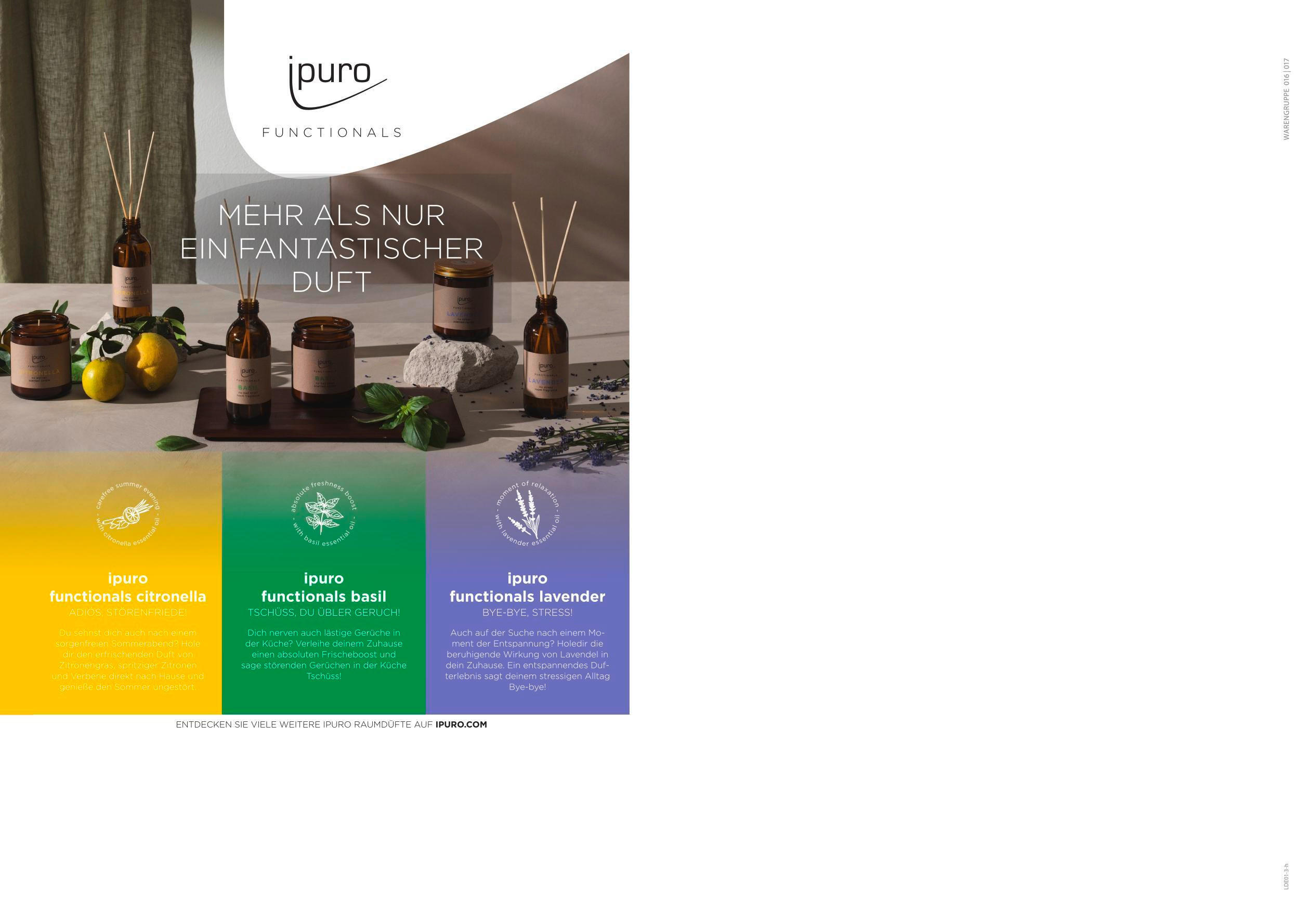 DIFFUSER 150 ml Zitrone  - Braun, Basics (150ml) - Ipuro