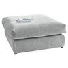 HOCKER Webstoff Grau  - Schwarz/Grau, Design, Kunststoff/Textil (110/50/110cm) - Carryhome