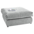 HOCKER in Textil Grau  - Schwarz/Grau, Design, Kunststoff/Textil (110/50/110cm) - Carryhome