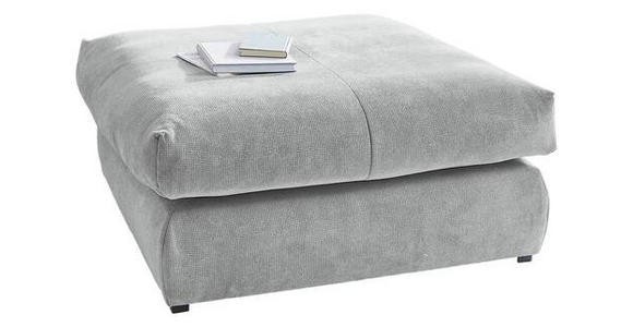 HOCKER in Textil Grau  - Schwarz/Grau, Design, Kunststoff/Textil (110/50/110cm) - Carryhome