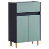 UNTERSCHRANK 56,9/90,3/33,0 cm   - Eschefarben/Dunkelblau, MODERN, Holz/Holzwerkstoff (56,9/90,3/33,0cm) - MID.YOU