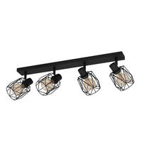 DECKENSPOTS 77/8/23 cm   - Schwarz, Design, Metall (77/8/23cm) - Eglo