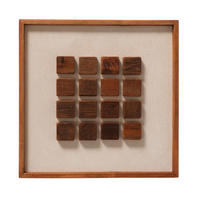 OBRAZ,  - biela/prírodná farba, Basics, drevo (4,5/62/62cm)